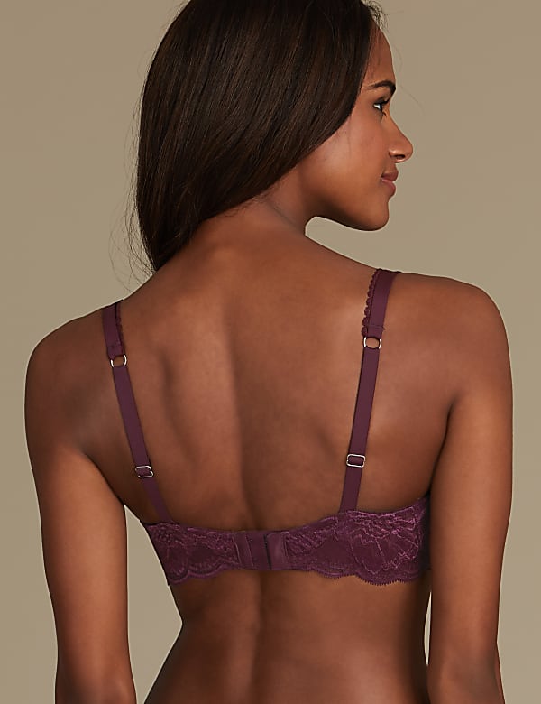 Perfect Fit Padded Push-up Plunge Bra AA-E