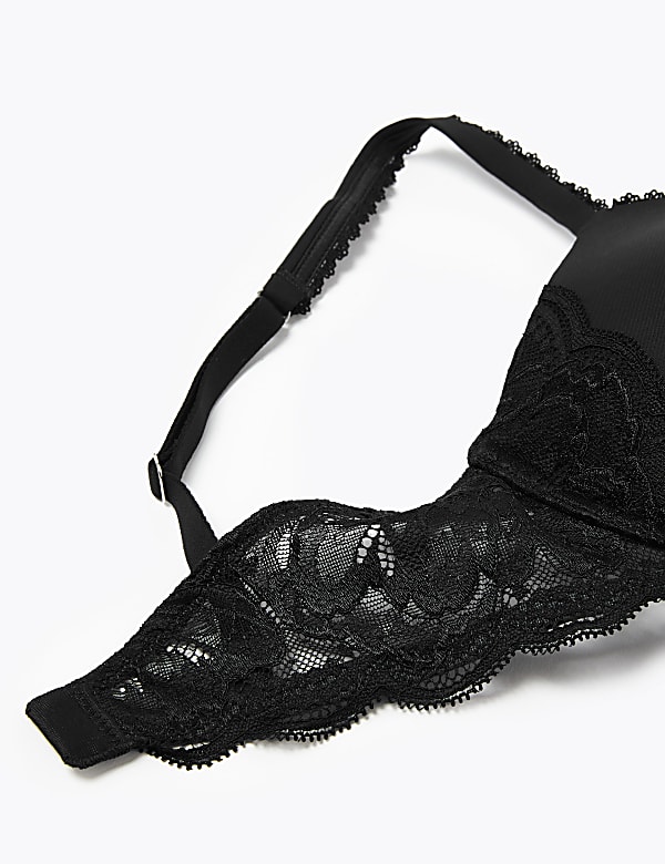 Perfect Fit Padded Push-up Plunge Bra AA-E