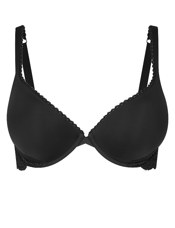 Perfect Fit Padded Push-up Plunge Bra AA-E