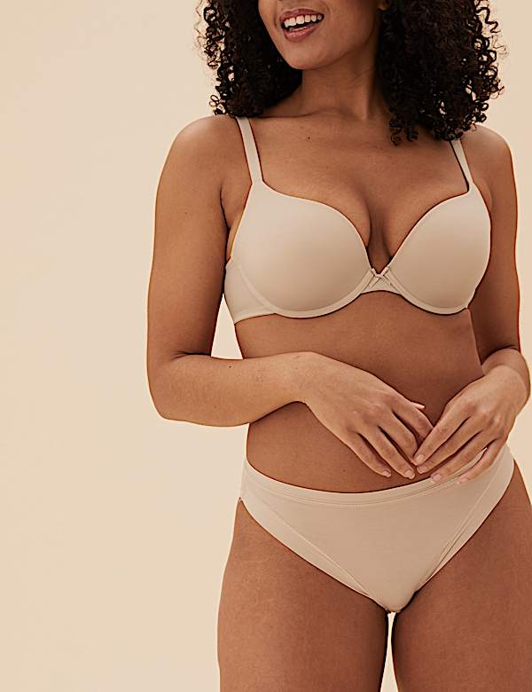 2pk Padded Push-up Plunge T-Shirt Bras