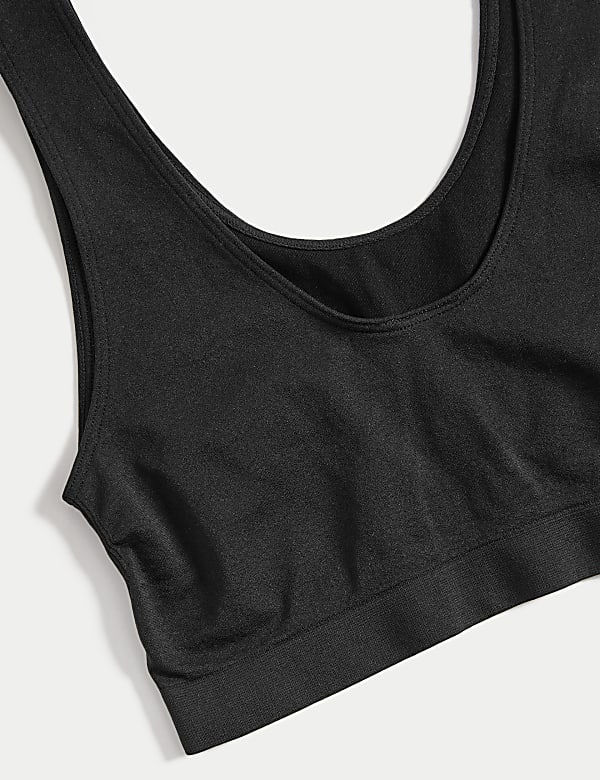 3pk Seamless Non Wired Crop Tops