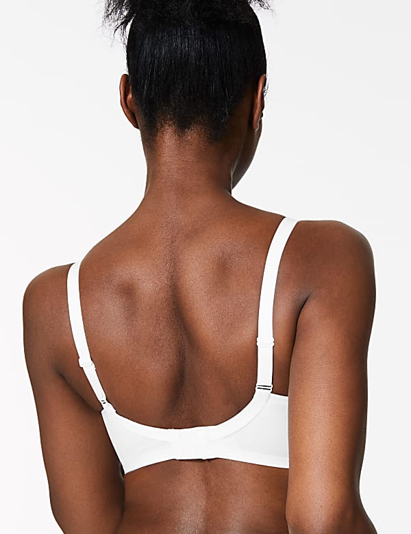 Embroidered Crossover Non-Wired Full Cup Bra A-E