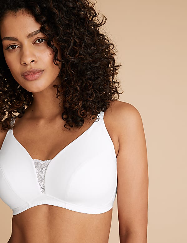 2pk Cotton Rich Non-Wired Full Cup Bras AA-E
