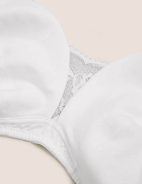 2pk Cotton Rich Non-Wired Full Cup Bras AA-E