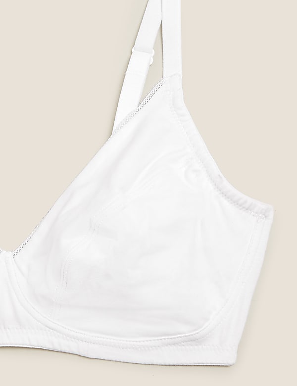 2pk Cotton Rich Non Wired Full Cup Bras A-E
