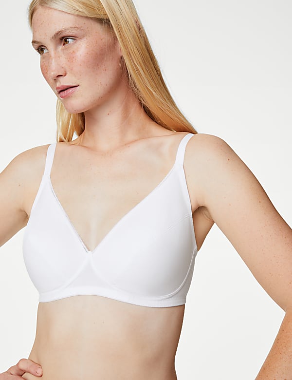 Lot de 3&nbsp;soutiens-gorge en coton sans armature, bonnets embo&icirc;tants A&nbsp;&agrave;&nbsp;E - FR