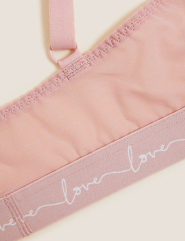 3pk Lace Trim Non Wired Bralettes