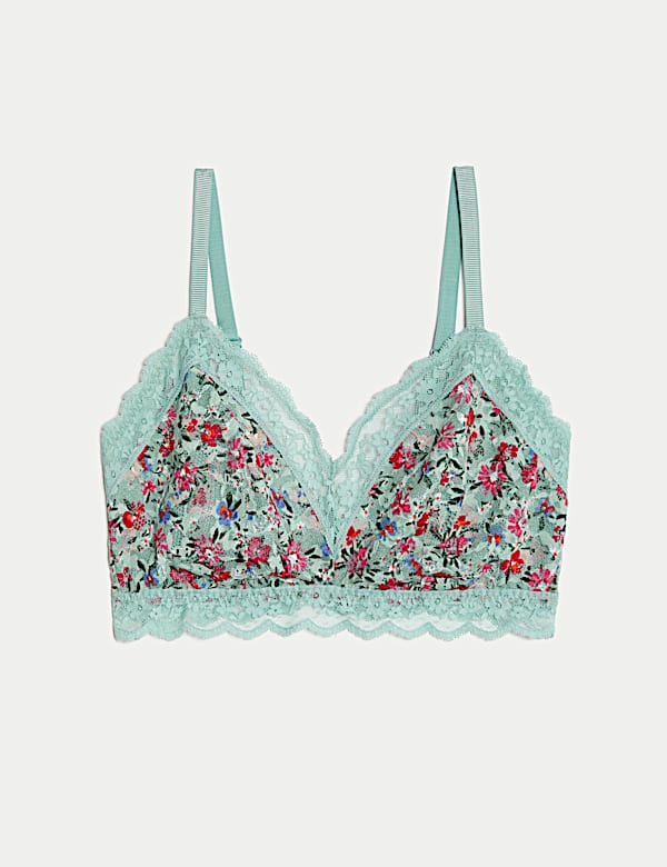 Printed Lace Non Wired Bralette A-E - IT