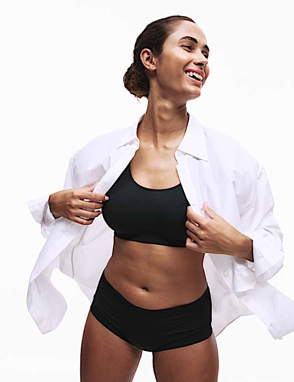 3pk Seamless Non Wired Crop Tops