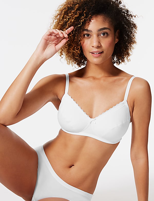 2 Pack Cotton Non-Padded Full Cup Bras