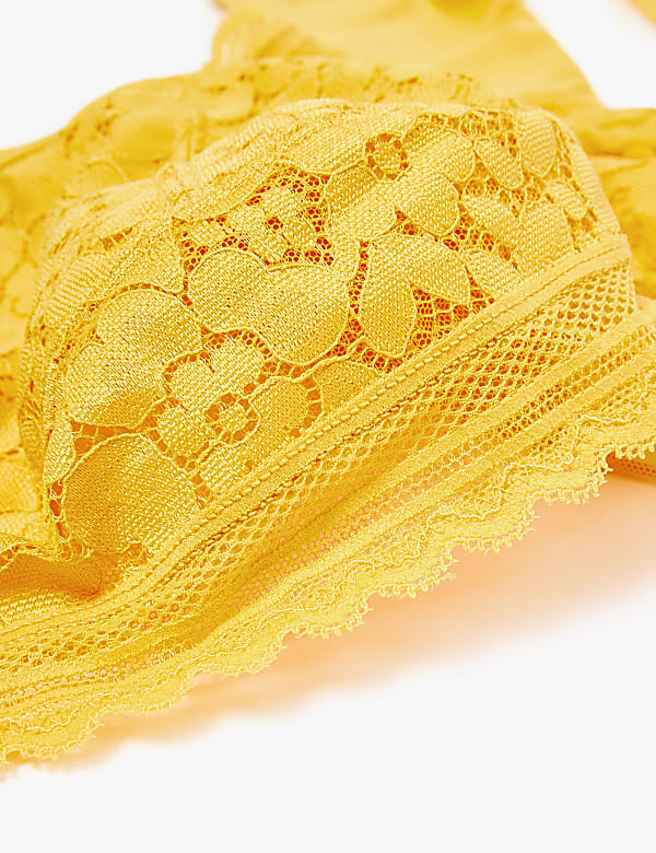 Cotton & Lace Non-Wired Full Cup Bralette