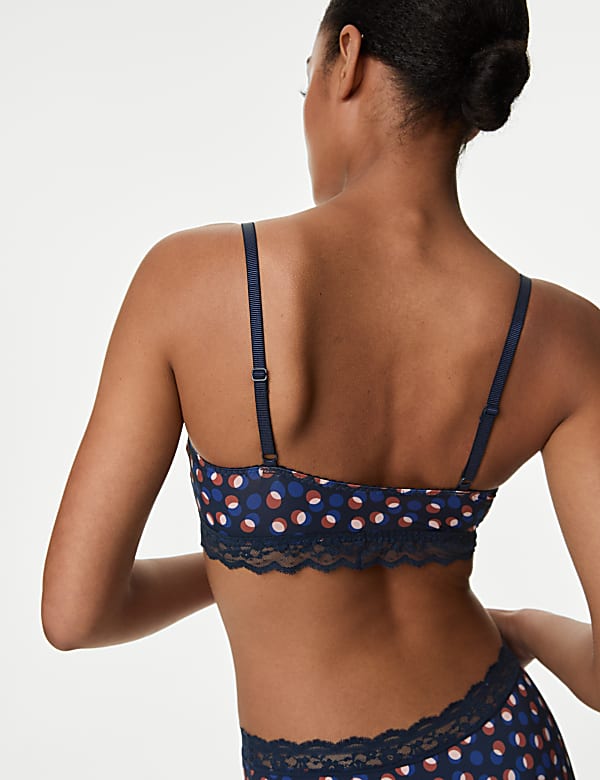Lace Printed Non Wired Bralette A-E