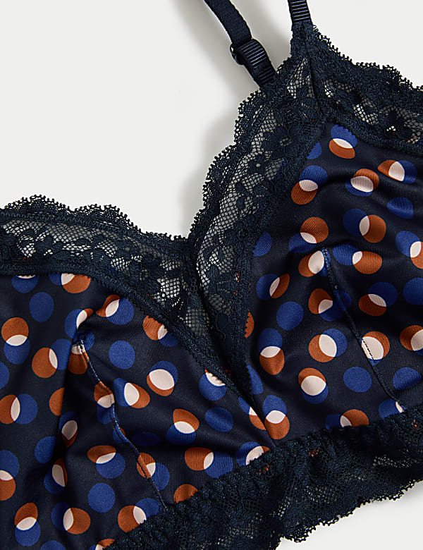 Lace Printed Non Wired Bralette A-E