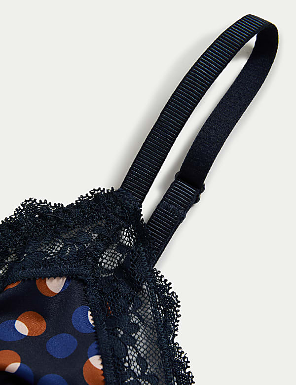 Lace Printed Non Wired Bralette A-E