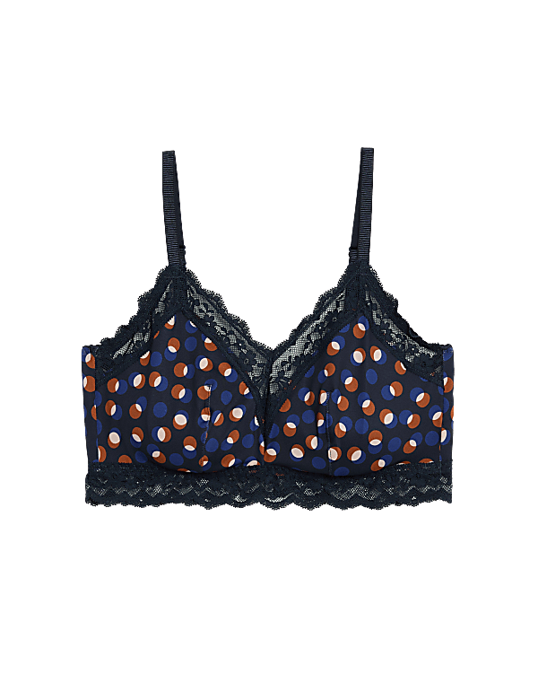 Lace Printed Non Wired Bralette A-E