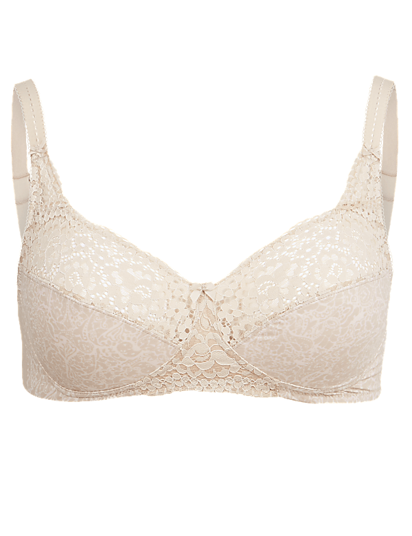 Vintage Lace Cotton Rich Full Cup Bra A-DD