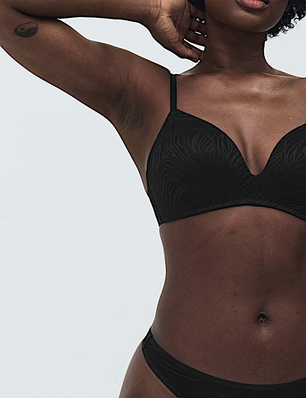 Body Lace Non Wired Plunge Bra (A-E) - IT