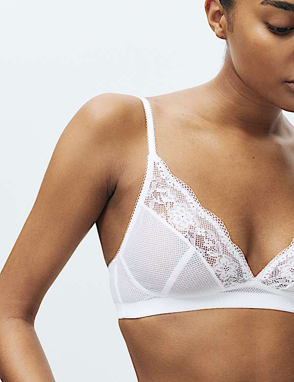 Jasmine Lace Non Wired Plunge Bra (A-E) - CA