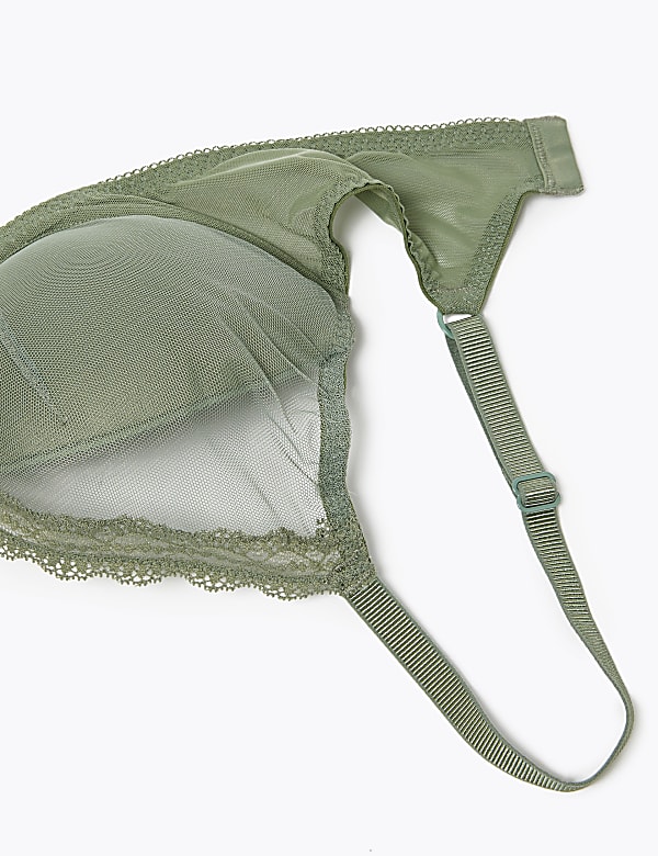 2pk Embroidered Padded Plunge Bras A-E