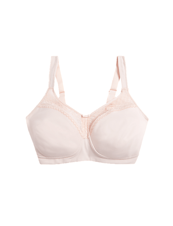 Cotton & Lace Non Wired Total Support Bra