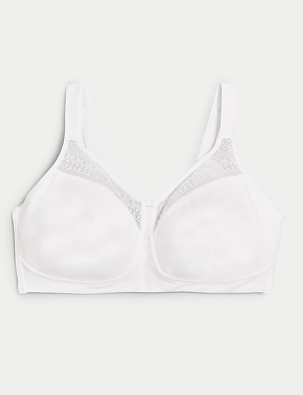 Cotton & Lace Non Wired Total Support Bra