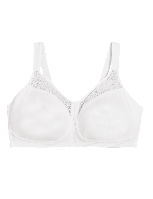 Cotton & Lace Non Wired Total Support Bra