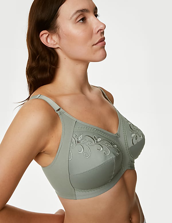 Total Support Embroidered Full Cup Bra B-G