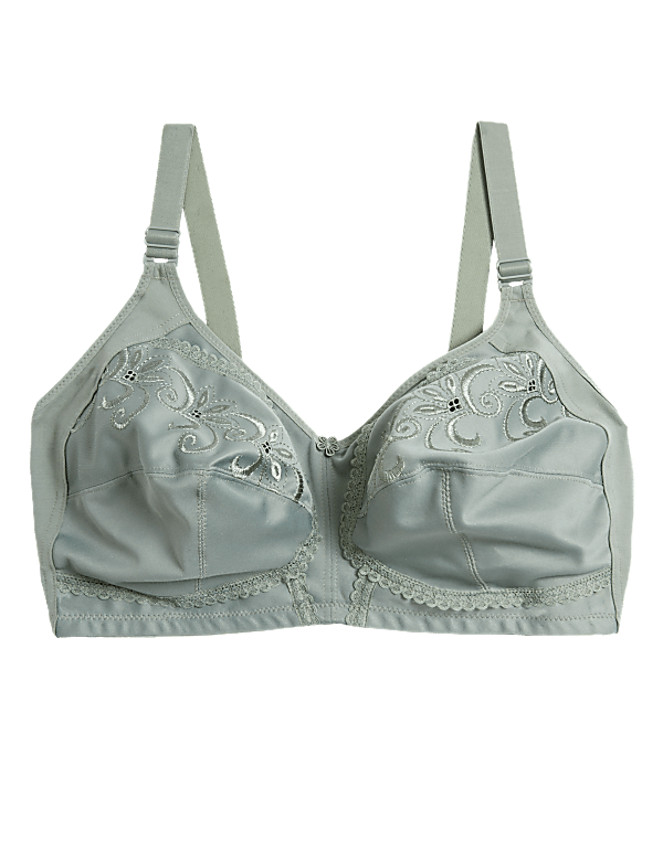 Total Support Embroidered Full Cup Bra B-G