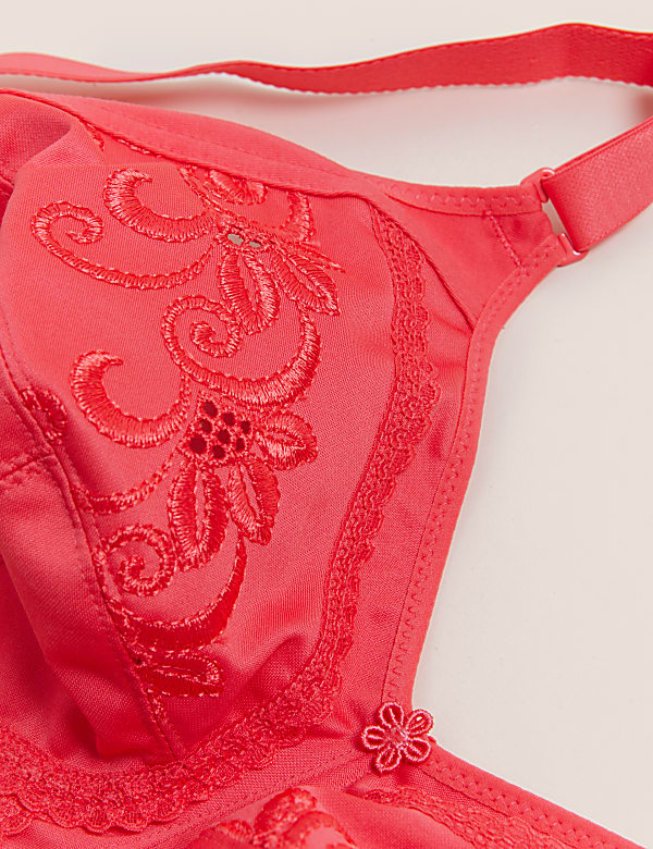 Total Support Embroidered Full Cup Bra B-G