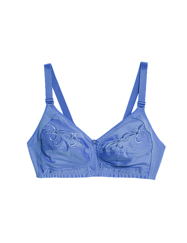 Total Support Embroidered Full Cup Bra B-G