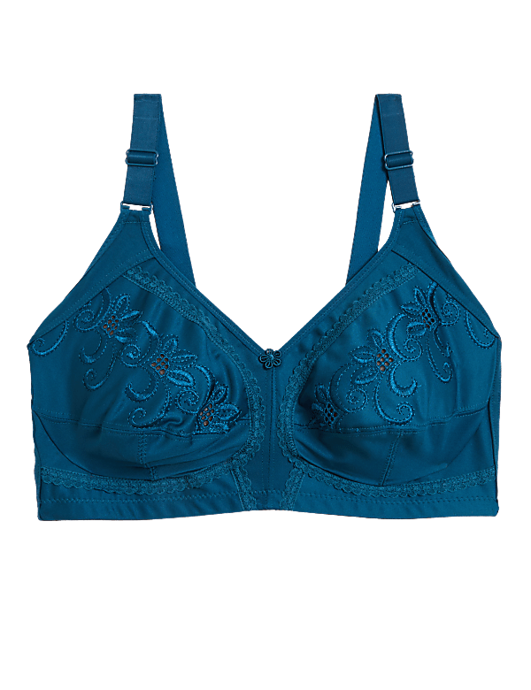 Total Support Embroidered Full Cup Bra B-G