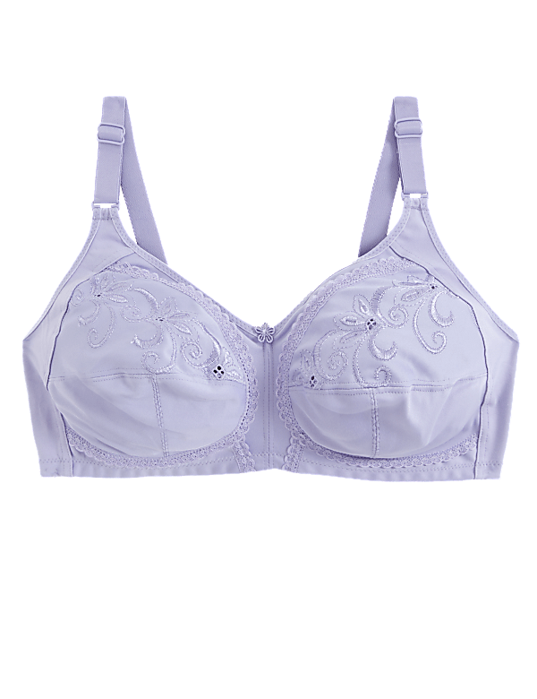 Total Support Embroidered Full Cup Bra B-G
