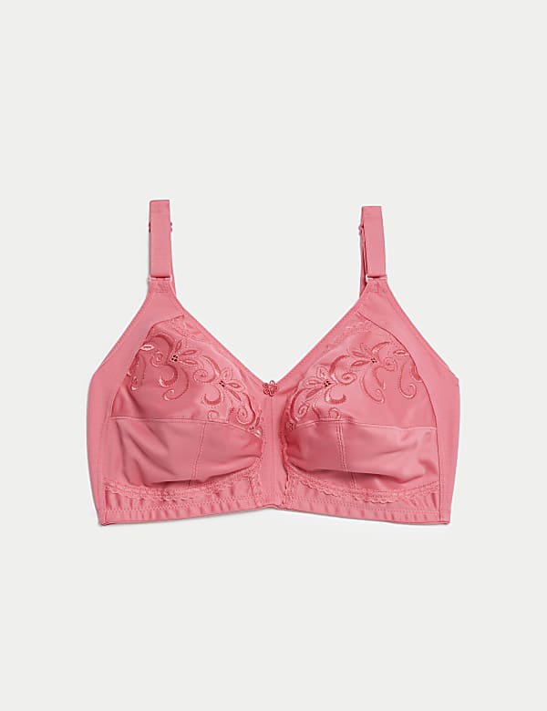 Total Support Embroidered Full Cup Bra B-G - DK