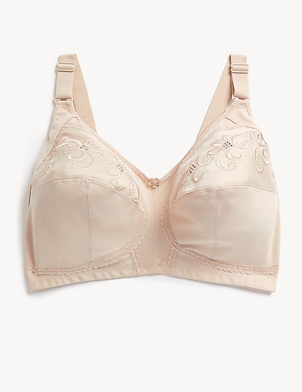 Total Support Embroidered Full Cup Bra GG-K - JO