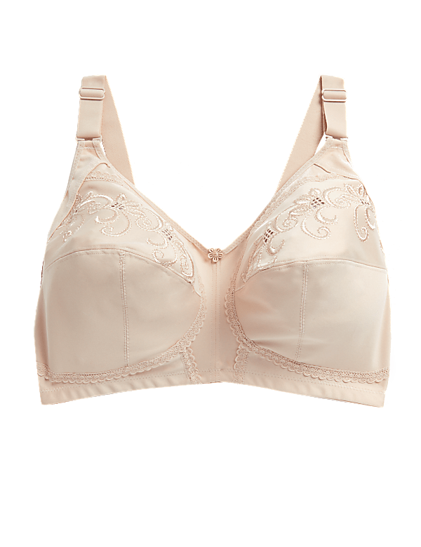 Total Support Embroidered Full Cup Bra