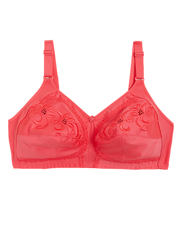 Total Support Embroidered Full Cup Bra
