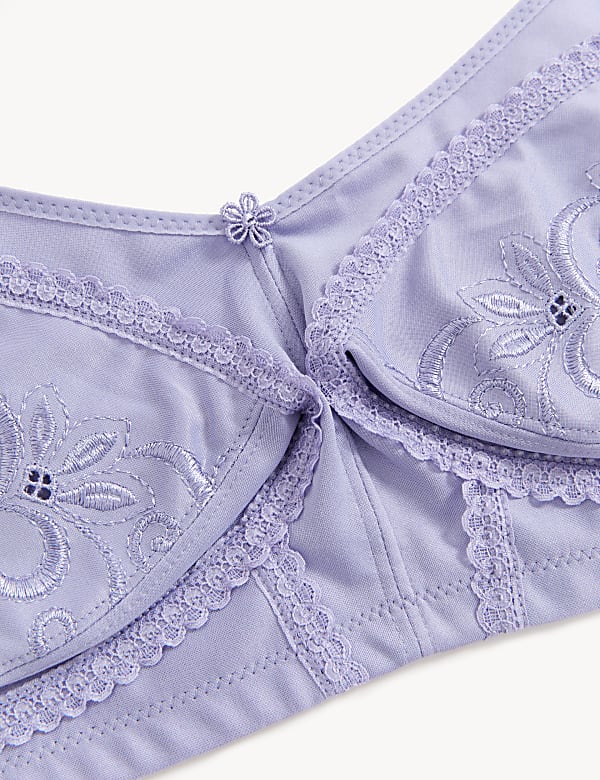 Total Support Embroidered Full Cup Bra