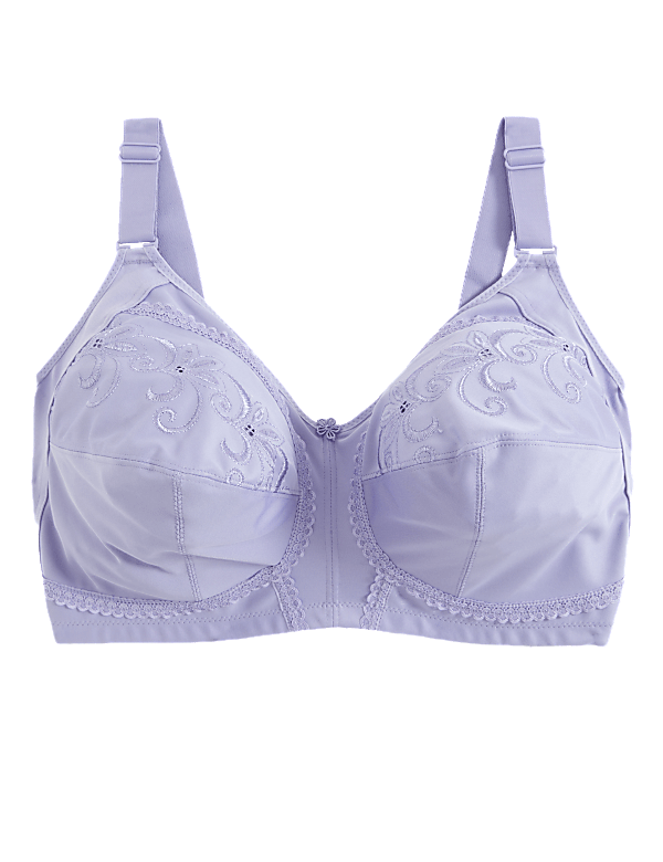Total Support Embroidered Full Cup Bra