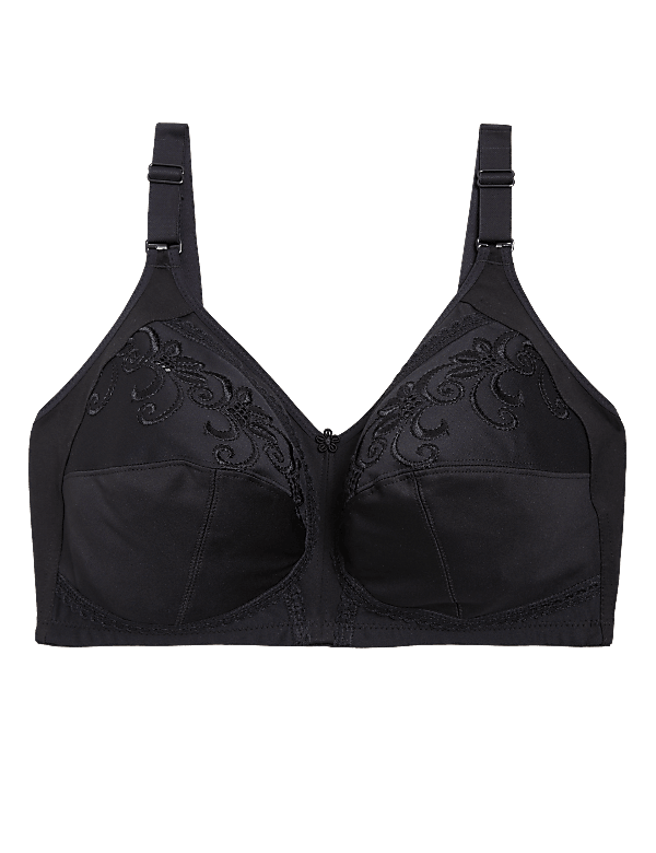 Total Support Embroidered Full Cup Bra