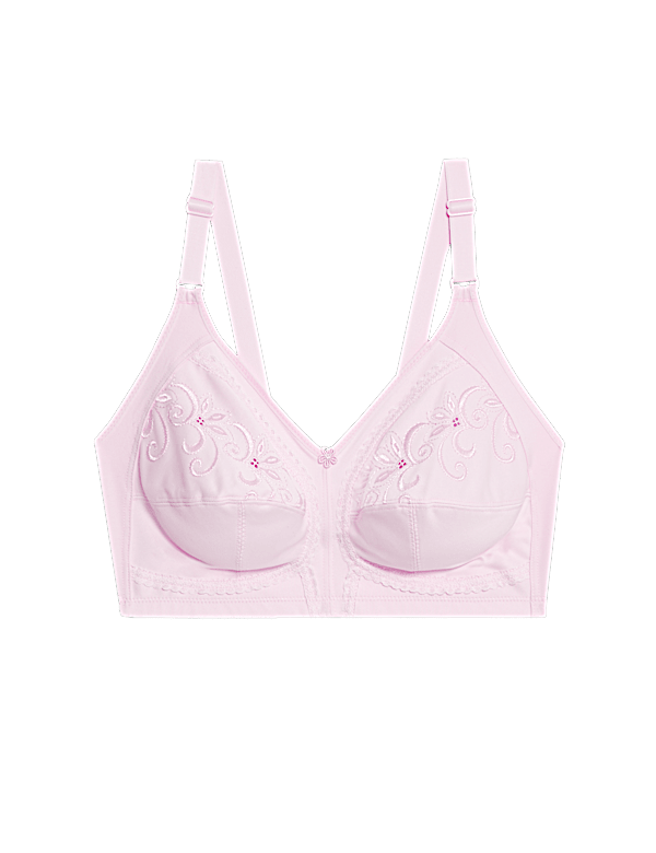Embroidered Non Wired Total Support Bra