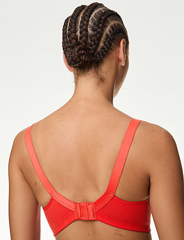 Embroidered Non Wired Total Support Bra