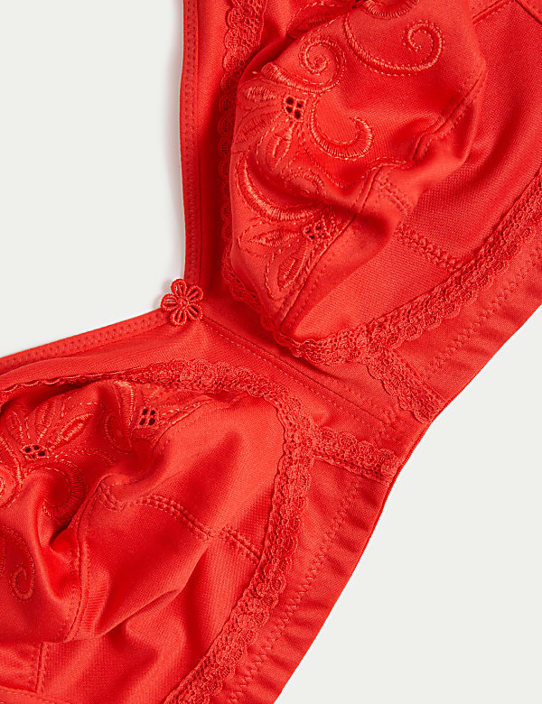Embroidered Non Wired Total Support Bra