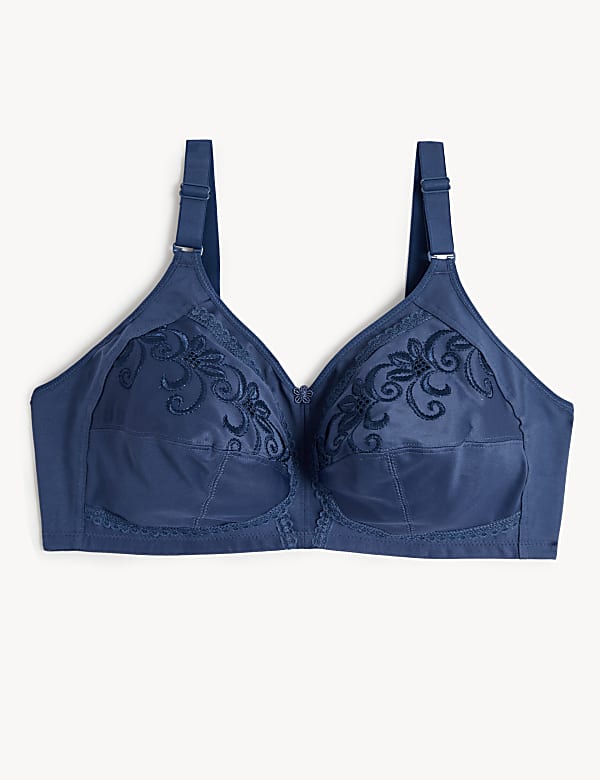 Embroidered Non Wired Total Support Bra