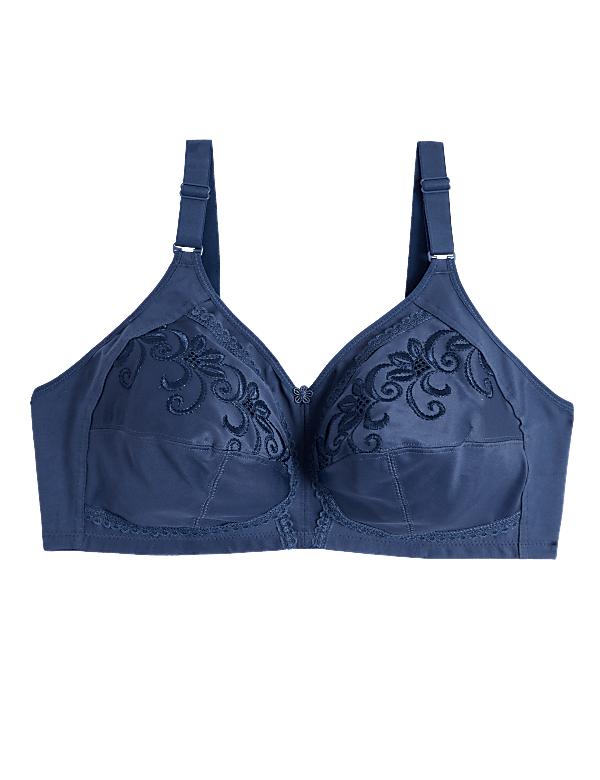 Embroidered Non Wired Total Support Bra