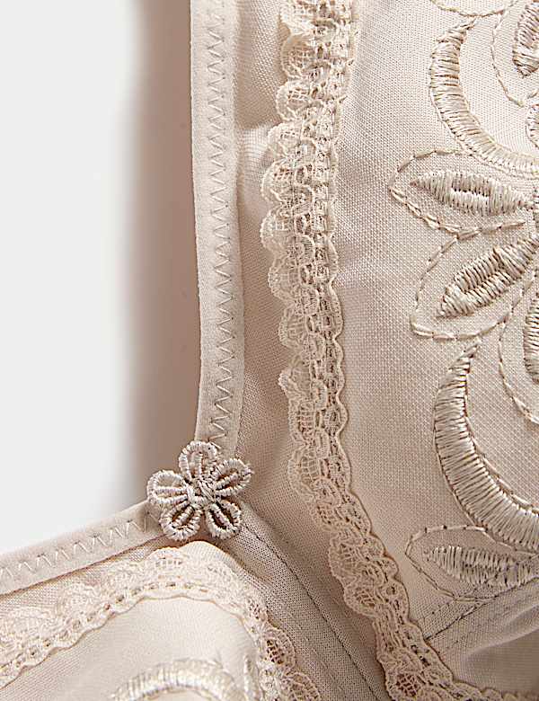 Total Support Embroidered Full Cup Bra C-H