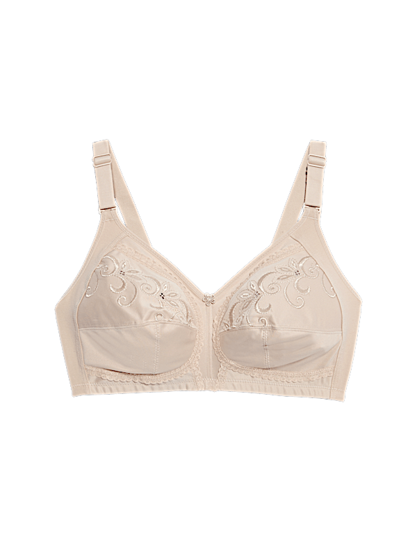 Total Support Embroidered Full Cup Bra C-H