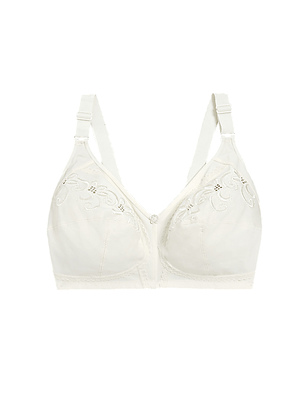 Total Support Embroidered Full Cup Bra C-H