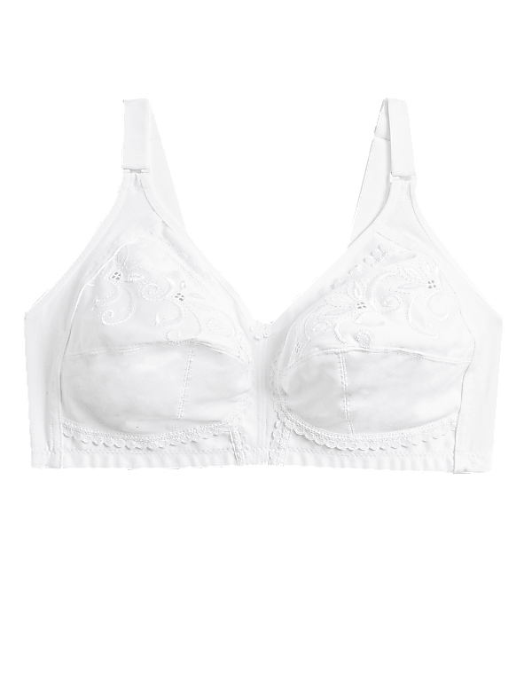 Total Support Embroidered Full Cup Bra C-H