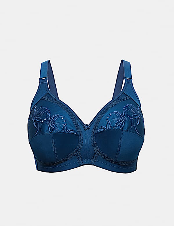 Total Support Embroidered Full Cup Bra (A-H)