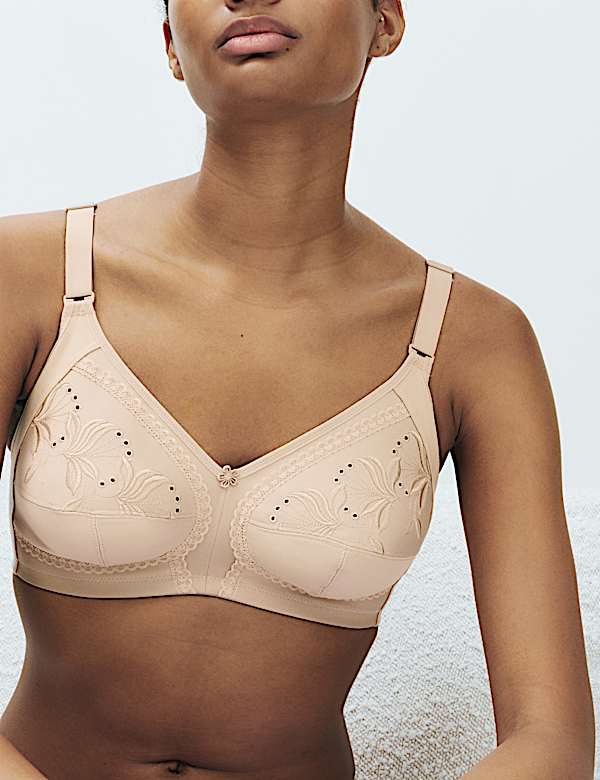 Embroidered Total Support Full Cup Bra (A-K)